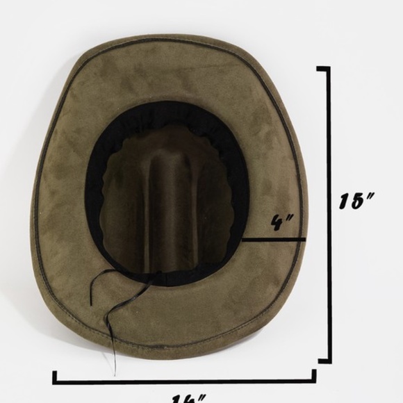 SOLD OUT Ivory Concho Chain Disc Fedora Women's Hat - Picture 2 of 2